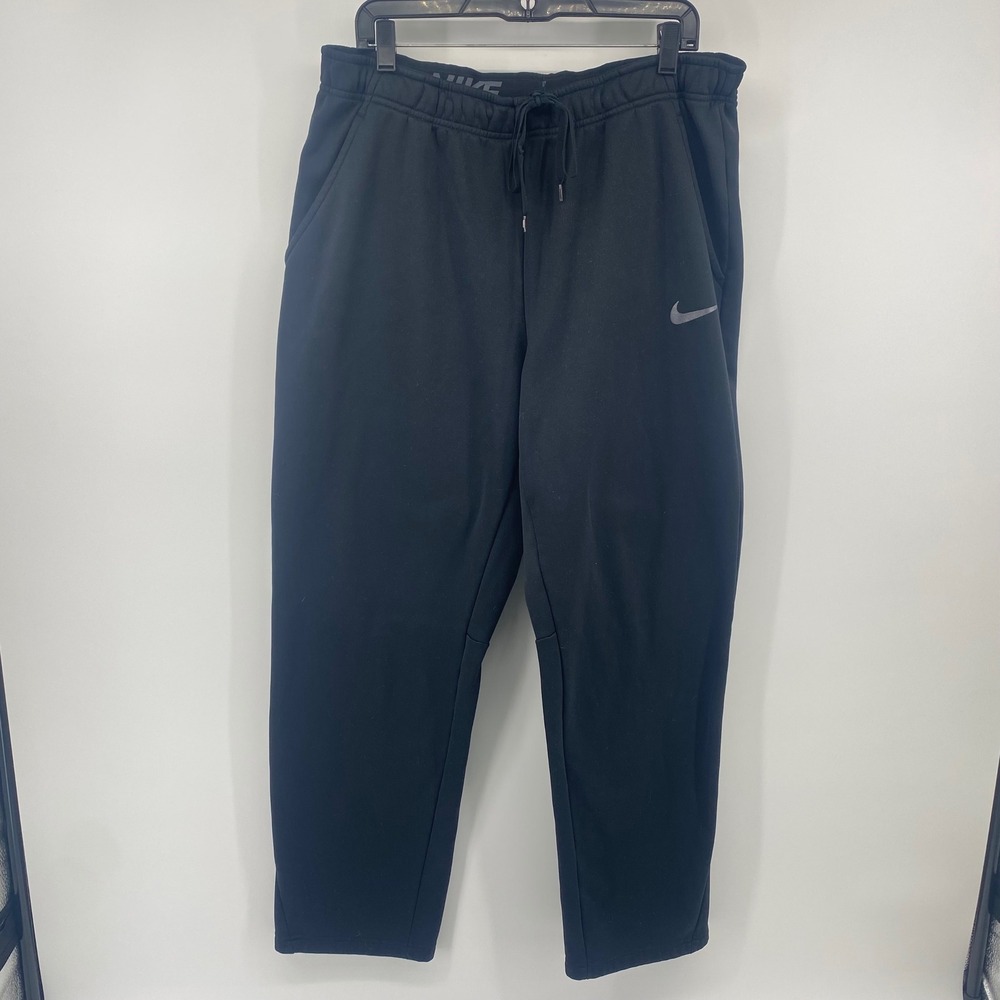 Nike Dri-FIT Sweatpants Mens XL Black Fleece Lined Joggers Training Pants